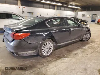 2015 Kia K900 Luxury with VIN KNALW4D40F6022423, listed as a Copart auction lot 42554635 with 82,731 mi miles and Salvage Title. Bid and sale history available at carsss.com. Image 3.