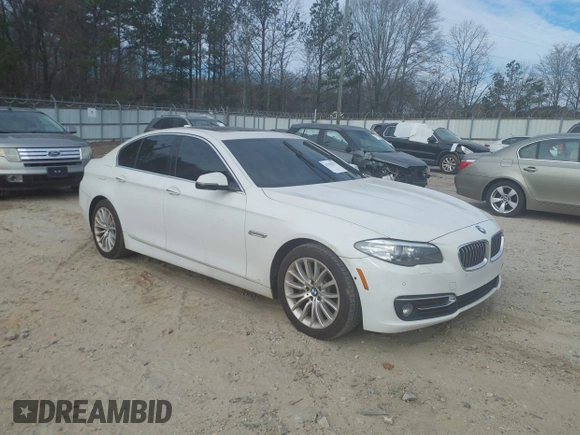 2016 BMW 5 Series 528i with VIN WBA5A5C54GG352746, listed as a IAAI auction lot 41706237 with 93,545 mi miles. Bid and sale history available at carsss.com. Image 1.