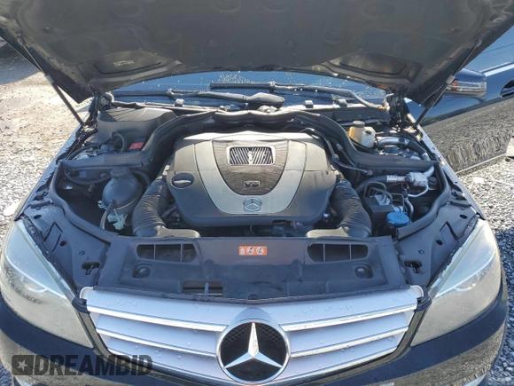 2011 Mercedes-Benz C with VIN WDDGF5EB1BR133861, listed as a Copart auction lot 53059035 with 81,218 mi miles and Salvage Title. Bid and sale history available at carsss.com. Image 11.