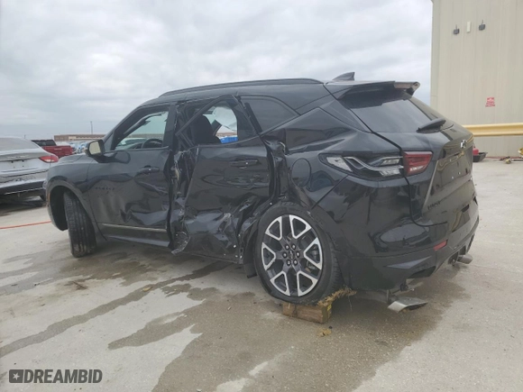 2023 Chevrolet Blazer RS with VIN 3GNKBERS7PS108730, listed as a Copart auction lot 43063915 with 37,700 mi miles and Salvage Title. Bid and sale history available at carsss.com. Image 2.