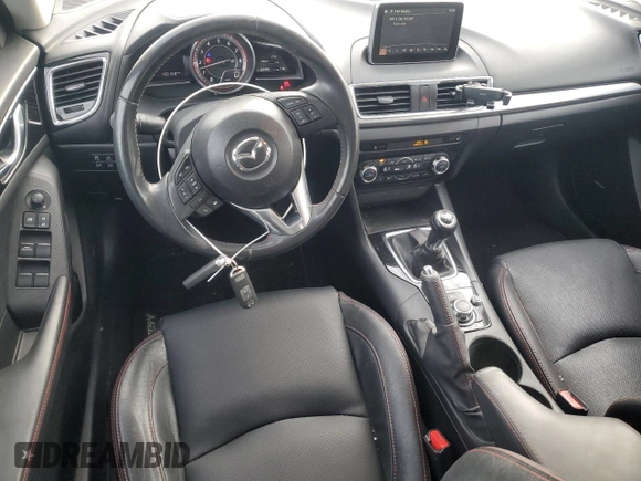 2015 Mazda 3 S Grand Touring with VIN JM1BM1M33F1221067, listed as a Copart auction lot 88398405 with 100,168 mi miles and Salvage Title. Bid and sale history available at DreamBid. Image 8.