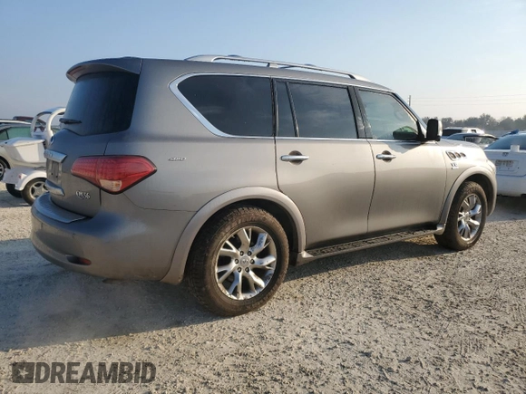 2013 Infiniti QX56 with VIN JN8AZ2NE8D9060432, listed as a Copart auction lot 76488784 with 107,518 mi miles and Non Repairable. Bid and sale history available at carsss.com. Image 3.