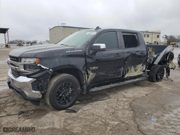 2021 Chevrolet Silverado 1500 LT with VIN 3GCPWCEK6MG450018, listed as a Copart auction lot 43870915 with 70,925 mi miles and Salvage Title. Bid and sale history available at carsss.com. Image 1.