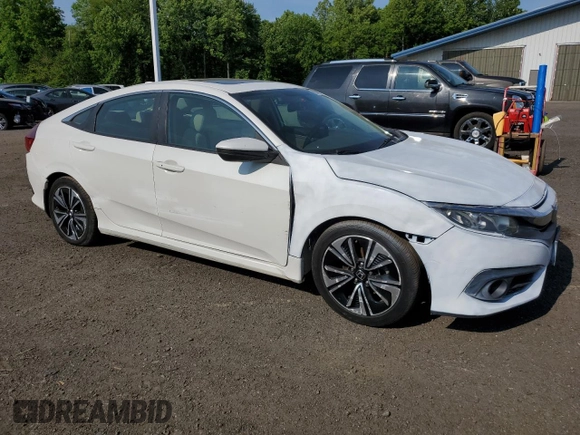 2016 Honda Civic EX-T with VIN 19XFC1F39GE025313, listed as a Copart auction lot 59542395 with 60,624 mi miles and Clean title. Bid and sale history available at DreamBid. Image 4.