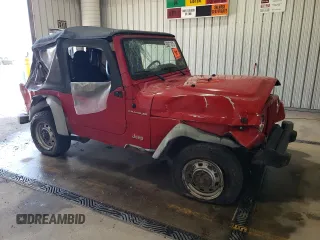 2001 Jeep Wrangler SE with VIN 1J4FA29P91P331908, listed as a Copart auction lot 55071675 with 142,004 mi miles and Salvage Title. Bid and sale history available at carsss.com. Image 4.