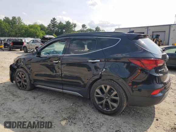 2017 Hyundai Santa Fe Ultimate with VIN 5XYZWDLA2HG487757, listed as a Copart auction lot 60721855 with 54,644 mi miles and Salvage title. Bid and sale history available at DreamBid. Image 2.