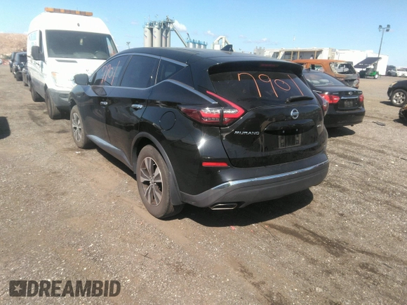 2020 Nissan Murano S with VIN 5N1AZ2AS7LN104980, listed as a IAAI auction lot 40057901 with 41,244 mi miles and . Bid and sale history available at DreamBid. Image 3.