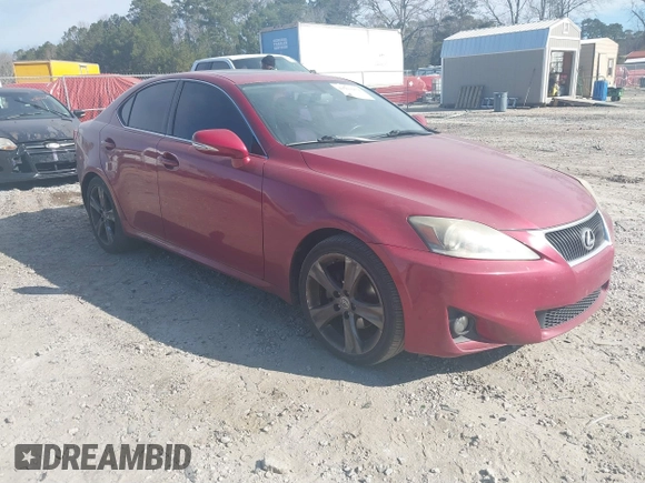 2012 Lexus IS 250 with VIN JTHBF5C23C5178895, listed as a IAAI auction lot 41703959 with 185,953 mi miles and . Bid and sale history available at DreamBid. Image 1.