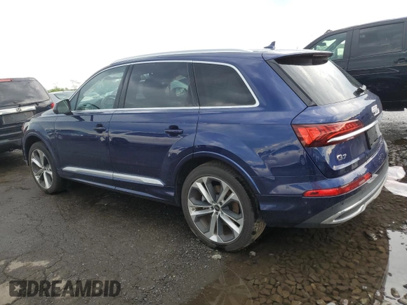 2023 Audi Q7 Premium Plus with VIN WA1LXBF78PD016100, listed as a Copart auction lot 55803915 with 21,947 mi miles and Salvage title. Bid and sale history available at DreamBid. Image 2.