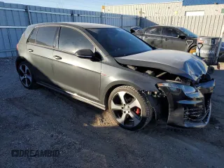 2015 Volkswagen Golf GTI SE with VIN 3VW5T7AU4FM053424, listed as a Copart auction lot 83553404 with 107,854 mi miles and Salvage Title. Bid and sale history available at carsss.com. Image 4.
