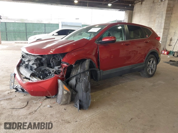 2017 Honda CR-V EX-L with VIN 2HKRW2H86HH619633, listed as a IAAI auction lot 41802664 with 92,555 mi miles. Bid and sale history available at carsss.com. Image 2.
