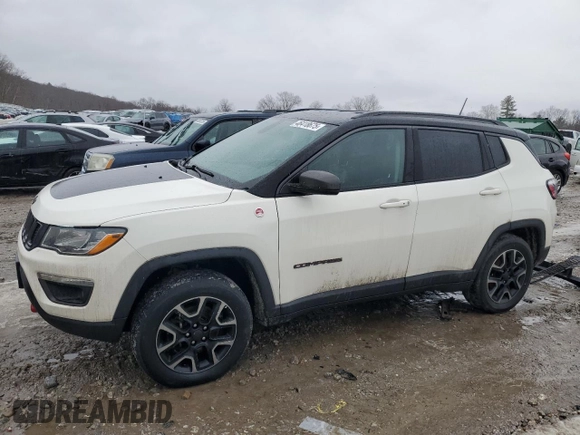 2019 Jeep Compass Trailhawk with VIN 3C4NJDDB0KT671292, listed as a Copart auction lot 46418675 with 175,494 mi miles and Salvage Title. Bid and sale history available at DreamBid. Image 1.