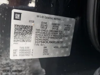 2019 Cadillac Escalade Premium Luxury with VIN 1GYS4CKJ6KR109737, listed as a Copart auction lot 78483464 with 0 mi miles and Salvage Title. Bid and sale history available at carsss.com. Image 14.