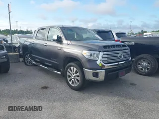 2017 Toyota Tundra Limited with VIN 5TFFW5F15HX219593, listed as a IAAI auction lot 42072401 with 134,966 mi miles and . Bid and sale history available at DreamBid. Image 1.