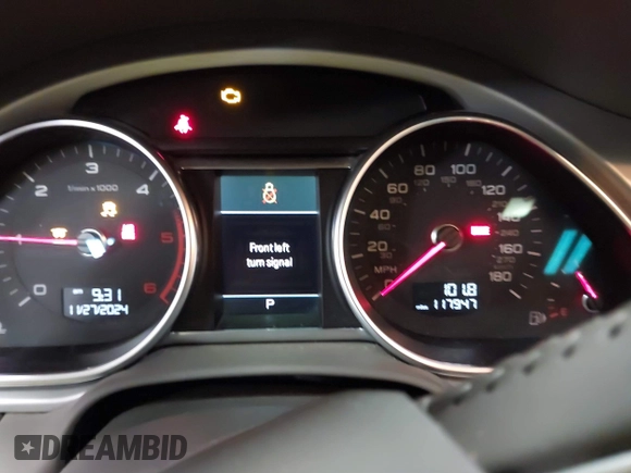 2012 Audi Q7 Premium Plus with VIN WA1LMAFE5CD008743, listed as a IAAI auction lot 40956930 with 117,947 mi miles and . Bid and sale history available at DreamBid. Image 7.