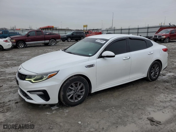 2020 Kia Optima LX with VIN 5XXGT4L31LG402955, listed as a Copart auction lot 45785445 with 124,880 mi miles and Salvage Title. Bid and sale history available at carsss.com. Image 1.