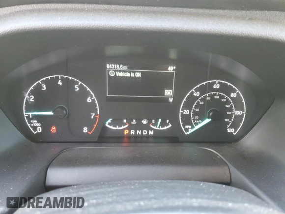 2021 Ford Transit Cargo with VIN 1FTBR1X81MKA08425, listed as a Copart auction lot 46747235 with 84,318 mi miles and Salvage Title. Bid and sale history available at DreamBid. Image 8.