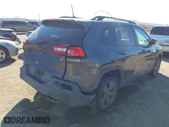 2017 Jeep Cherokee Latitude with VIN 1C4PJLCB8HW547553, listed as a IAAI auction lot 41666321 with 101,132 mi miles and . Bid and sale history available at DreamBid. Image 4.