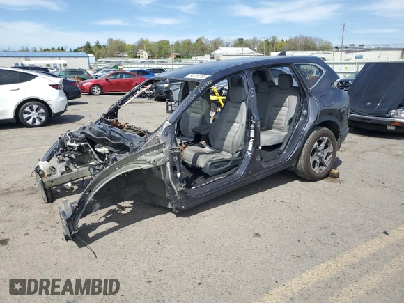 2018 Honda CR-V EX with VIN 7FARW2H5XJE101488, listed as a Copart auction lot 54126255 with 0 mi miles and Salvage Title. Bid and sale history available at carsss.com. Image 1.