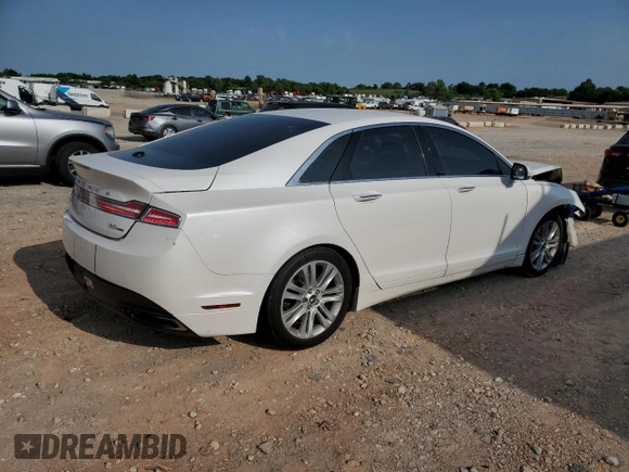 2014 Lincoln MKZ z VIN 3LN6L2G90ER820731, wystawiony jako Copart lot #57818185 z przebiegiem 133 133 mil mil oraz Szkoda całkowita • Salvage title. Historia ofert i sprzedaży dostępna na DreamBid. Obrazek 3.