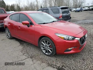 2018 Mazda 3 Touring with VIN 3MZBN1V33JM241145, listed as a Copart auction lot 46646745 with 58,505 mi miles and Salvage Title. Bid and sale history available at DreamBid. Image 4.