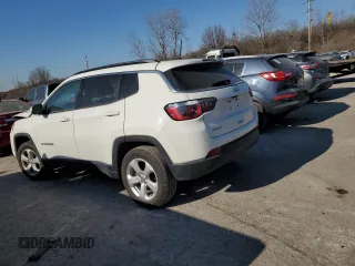 2018 Jeep Compass Latitude z VIN 3C4NJDBB5JT401315, wystawiony jako Copart lot #42822284 z przebiegiem 56 892 mil mil oraz Szkody całkowita. Historia ofert i sprzedaży dostępna na DreamBid. Obrazek 2.