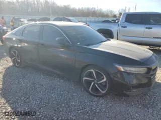 2022 Honda Accord Sedan Sport SE with VIN 1HGCV1F49NA000080, listed as a Copart auction lot 46639555 with 0 mi miles and Salvage Title. Bid and sale history available at carsss.com. Image 4.