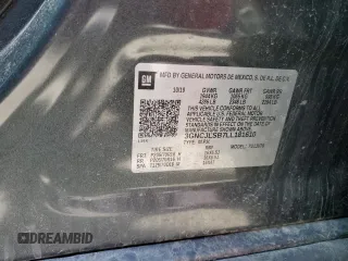 2020 Chevrolet Trax LT with VIN 3GNCJLSB7LL181610, listed as a Copart auction lot 53856625 with 0 mi miles and Salvage Title. Bid and sale history available at carsss.com. Image 13.