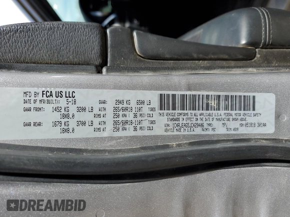2018 Jeep Grand Cherokee Altitude with VIN 1C4RJEAG5JC429406, listed as a Copart auction lot 49099935 with 112,676 mi miles and Salvage Title. Bid and sale history available at carsss.com. Image 12.