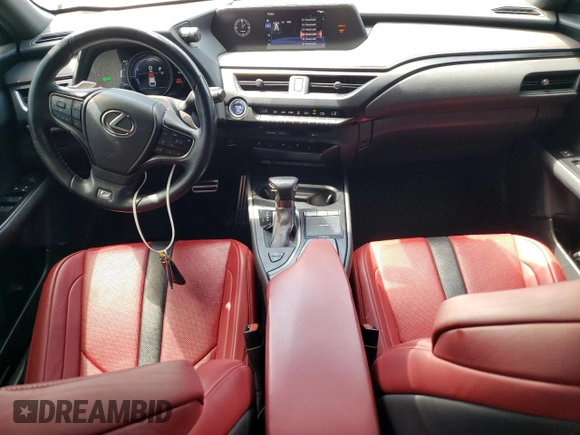 2022 Lexus UX 250h F Sport с VIN JTHR9JBH0N2062952, выставлен на аукционе Copart как лот 54942905 с пробегом 36 314 миль миль и Списание • Salvage title. История ставок и продаж доступна на DreamBid. Изображение 8.