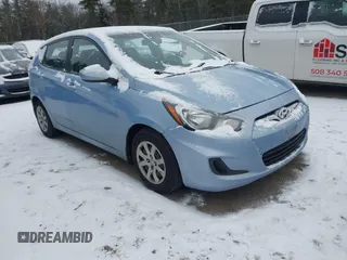 2013 Hyundai Accent GS with VIN KMHCT5AE2DU135664, listed as a IAAI auction lot 41167998 with 215,337 mi miles and . Bid and sale history available at DreamBid. Image 1.