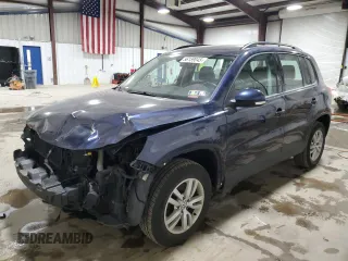 2016 Volkswagen Tiguan S z VIN WVGBV7AX6GW529387, wystawiony jako Copart lot #56159045 z przebiegiem 76 213 mil mil oraz Szkoda całkowita • Salvage title. Historia ofert i sprzedaży dostępna na DreamBid. Obrazek 1.