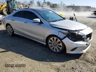 2018 Mercedes-Benz CLA 250 with VIN WDDSJ4GB1JN584178, listed as a Copart auction lot 43934824 with 64,130 mi miles and . Bid and sale history available at DreamBid. Image 4.