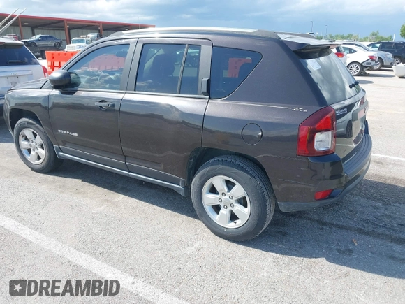 2014 Jeep Compass Sport with VIN 1C4NJCBA4ED626998, listed as a IAAI auction lot 42179793 with 109,059 mi miles. Bid and sale history available at carsss.com. Image 3.