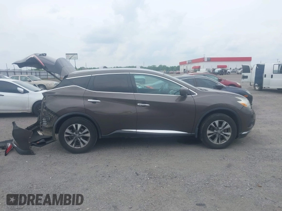 2017 Nissan Murano SL z VIN 5N1AZ2MG5HN104247, wystawiony jako IAAI lot #42102129 z przebiegiem 158 944 mil mil oraz . Historia ofert i sprzedaży dostępna na DreamBid. Obrazek 14.