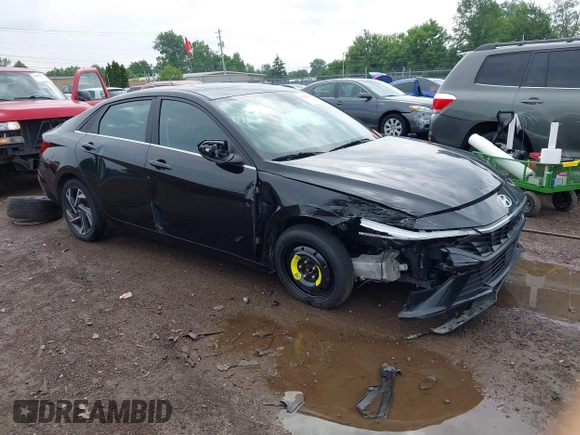 2024 Hyundai Elantra SEL with VIN KMHLS4DG0RU643875, listed as a IAAI auction lot 42496674 with 74,487 mi miles and . Bid and sale history available at DreamBid. Image 6.