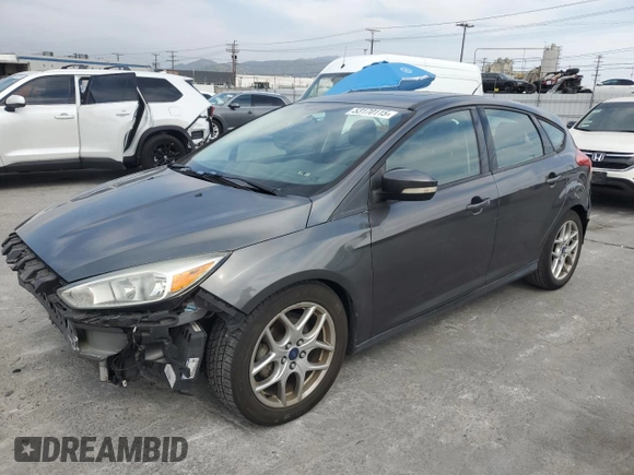 2015 Ford Focus SE with VIN 1FADP3K23FL330287, listed as a Copart auction lot 53170115 with 107,181 mi miles and Salvage Title. Bid and sale history available at carsss.com. Image 1.