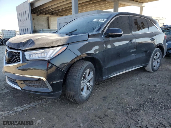 2020 Acura MDX with VIN 5J8YD3H38LL013719, listed as a Copart auction lot 80621574 with 44,600 mi miles and Salvage Title. Bid and sale history available at carsss.com. Image 1.