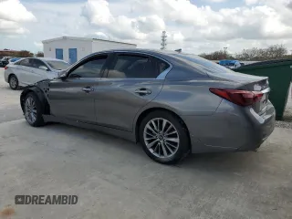 2023 Infiniti Q50 LUXE with VIN JN1EV7BP9PM510525, listed as a Copart auction lot 44904165 with 0 mi miles and Non Repairable. Bid and sale history available at carsss.com. Image 2.