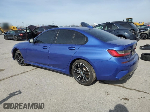 2020 BMW 3 Series 330i xDrive with VIN 3MW5R7J00L8B43315, listed as a Copart auction lot 50133205 with 59,520 mi miles and Salvage Title. Bid and sale history available at carsss.com. Image 2.