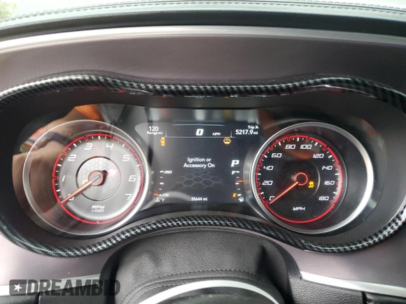 2019 Dodge Charger Scat Pack with VIN 2C3CDXGJ4KH662773, listed as a Copart auction lot 53092825 with 55,644 mi miles and Salvage title. Bid and sale history available at DreamBid. Image 9.