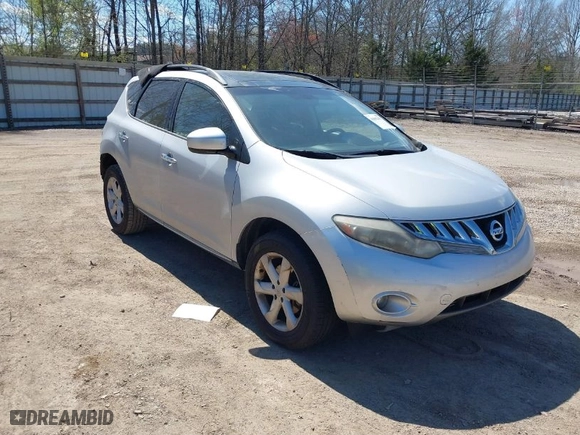 2010 Nissan Murano S with VIN JN8AZ1MU5AW008725, listed as a IAAI auction lot 41892497 with 215,546 mi miles. Bid and sale history available at carsss.com. Image 1.