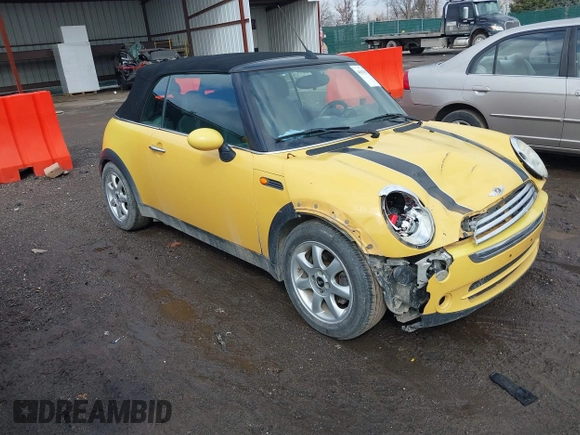 2007 MINI Convertible with VIN WMWRF33507TG16661, listed as a IAAI auction lot 41674275 with 133,838 mi miles and . Bid and sale history available at DreamBid. Image 1.
