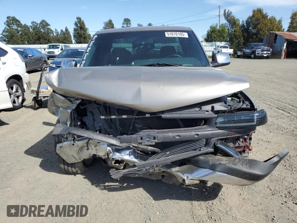 2001 Chevrolet Silverado 1500 LT with VIN 1GCEC19T01Z328774, listed as a Copart auction lot 51870105 with Not Provided miles and Salvage Title. Bid and sale history available at DreamBid. Image 5.