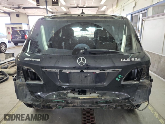 2017 Mercedes-Benz GLE 63 S AMG with VIN 4JGDA7FB4HA859545, listed as a Copart auction lot 60029485 with 65,941 mi miles and Salvage title. Bid and sale history available at DreamBid. Image 6.