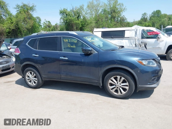 2016 Nissan Rogue SV with VIN KNMAT2MV2GP692275, listed as a IAAI auction lot 42171702 with 33,413 mi miles. Bid and sale history available at carsss.com. Image 13.