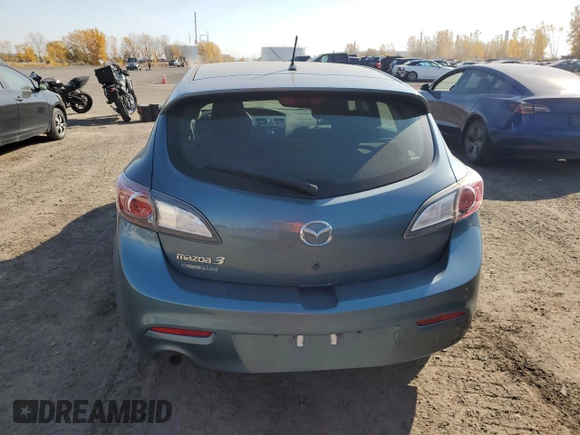2011 Mazda 3 GX with VIN JM1BL1KF1B1466881, listed as a Copart auction lot 77143494 with 110,394 mi miles and Salvage Title. Bid and sale history available at carsss.com. Image 6.
