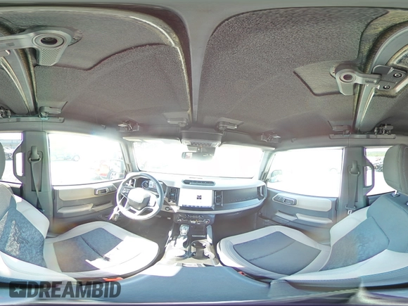 2023 Ford Bronco with VIN 1FMEE5DP7PLB67908, listed as a Copart auction lot 61641545 with 10,256 mi miles and Salvage title. Bid and sale history available at DreamBid. Image 14.