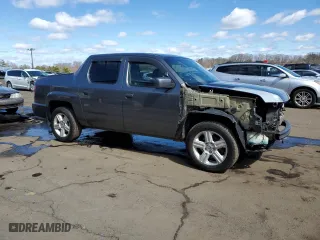 2011 Honda Ridgeline RTL with VIN 5FPYK1F52BB451755, listed as a Copart auction lot 50191075 with 277,534 mi miles and Salvage Title. Bid and sale history available at carsss.com. Image 4.