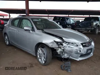 2011 Lexus CT 200h with VIN JTHKD5BH6B2037069, listed as a IAAI auction lot 41456406 with 113,340 mi miles. Bid and sale history available at carsss.com. Image 1.